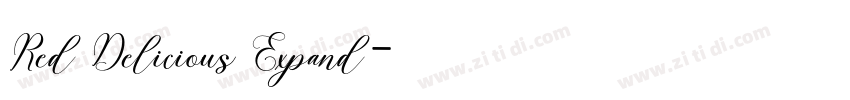 Red Delicious Expand字体转换